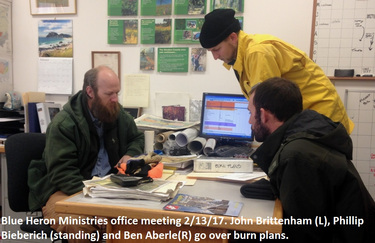 Blue Heron Ministries office meeting 2