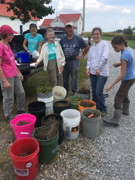 L-R Mary Durand, Olivia Conklin, Peg Zeis, Don Luepke, Denille Conklin, and Alexis Conklin